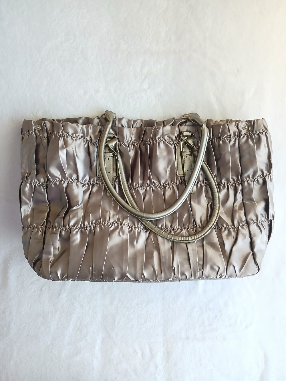 Large Used Satin Tote Bag Ion Brand